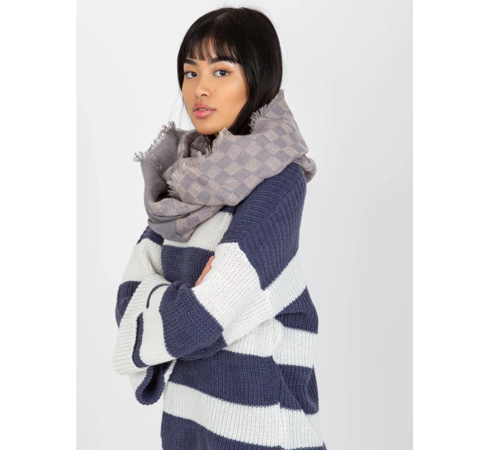 Tunelový šál AT KM 9501.10 šedoružová