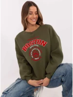 Mikina EM BL 617 model 20822492 khaki - FPrice Mikina EM BL 617 model 20822492 khaki - FPrice