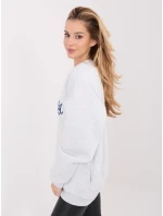 WT BL mikina A1065.55 svetlo šedá