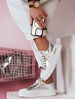Dámske tenisky na platforme TRENDIS silver FashionStreet ZY0679