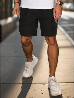 Pánské látkové bojové šortky černé Dstreet model 21988609 - FashionStreet