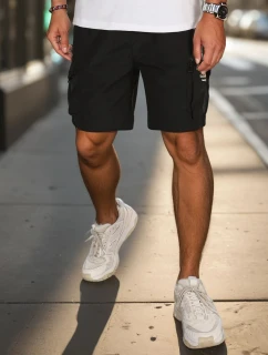 Pánské látkové bojové šortky černé Dstreet model 21988609 - FashionStreet