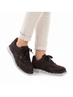 Skórzane damskie brązowe model 22026022 - VINCEZA