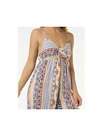 Overal RIP CURL San Carlos Tie Front Jumpsuit, tyrkysová