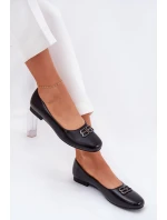 Eleganckie Baleriny Damskie Z Ozdobą Vinceza 62206 Czarne