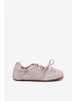 Dámske semišové nízke tenisky Big Star TT274599 Beige
