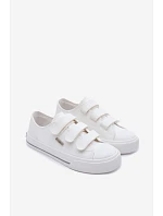 Dětské tenisky na suchý zip Big Star TT374169 Bílé Dětské tenisky na suchý zip Big Star TT374169 Bílé