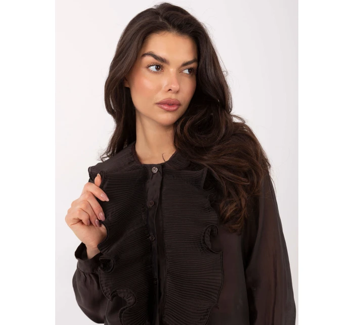 Koszula IT KS model 21795588 ciemny brązowy - FPrice