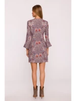 model 21296053 Šaty s potiskem a širokými manžetami model 2 - Moe