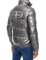 Pánska zimná bunda TX3860 Dark grey silver - Dstreet
