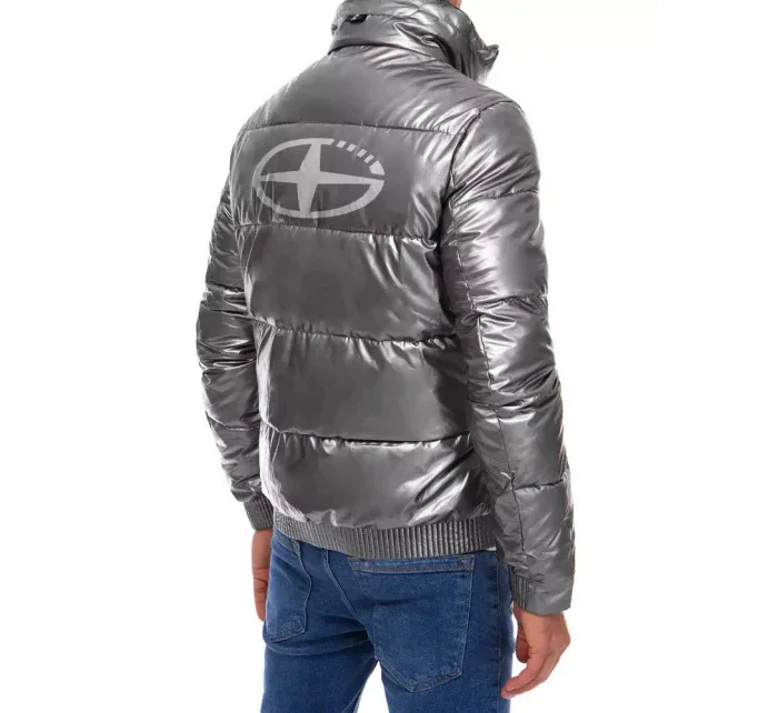 Pánska zimná bunda TX3860 Dark grey silver - Dstreet