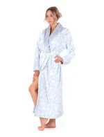Dámsky vzorovaný župan Flora 2556 ice blue - Vestis