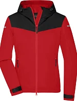Daiber JN 1179 Dámska outdoorová softshellová bunda 02.1179 svetločervená/čierna/svetločervená