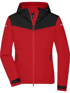 Daiber JN 1179 Dámska outdoorová softshellová bunda 02.1179 svetločervená/čierna/svetločervená