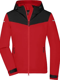 Daiber JN 1179 Dámska outdoorová softshellová bunda 02.1179 svetločervená/čierna/svetločervená