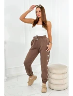 Bavlnené nohavice Amour mocca