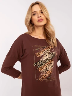 Blúzka CLM BZ 0052.37 hnedá