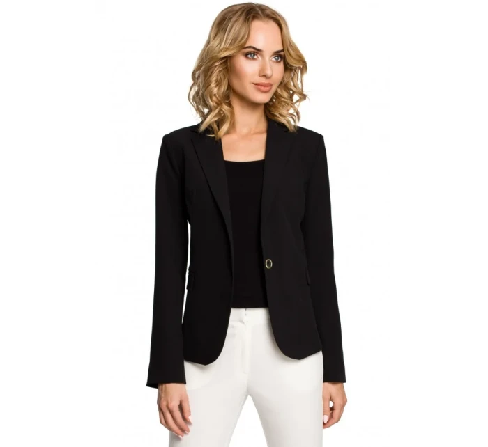 Bunda s límcem a zapínáním na knoflík královská modř model 15101648 - Moe