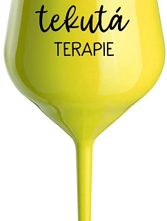 Daddy's Liquid Therapy - žltý nerozbitný pohár na víno 470 ml