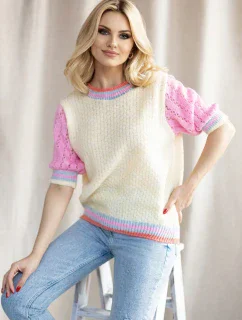 Sveter s krátkym rukávom model 178640 PeeKaBoo