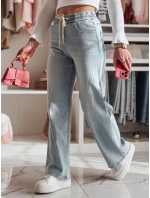 Dámské džínové kalhoty se širokými nohavicemi blue Dstreet model 21985165 - FashionStreet