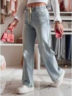 Dámske džínsové nohavice so širokými nohavicami STEREO modré FashionStreet UY2436