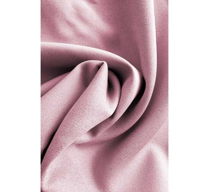 Dámské trapézové šaty v pudrově růžové barvě s a s rozšířenými rukávy model 20101933 - numoco