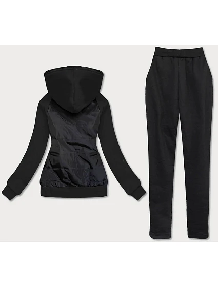 Černý dámský dres z různých spojených materiálů model 17047586 - LHD