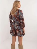 Sukienka DHJ SK  brązowy model 20572077 - FPrice