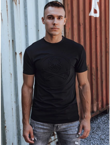 Pánské tričko s potiskem černé Dstreet model 21977580 - FashionStreet