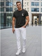 Tshirt męski z nadrukiem czarny model 22182593 - FashionStreet