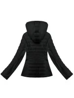 Černá dámská bunda z různých spojených materiálů model 21095895 - J.STYLE