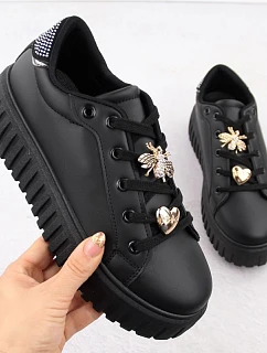 Dámska športová obuv na platforme čierna NEWS 4756