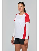 PA Dámské kontrastní sportovní tričko 20. white/red model 22448547 - Kariban ProAct