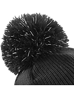 B Dětská pletená čepice s bambulí 53. black model 22433238 - Beechfield B Dětská pletená čepice s bambulí 53. black model 22433238 - Beechfield