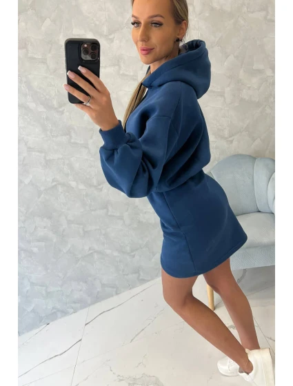 Zateplené šaty s model 18752806 obálkovým spodkem - K-Fashion Zateplené šaty s model 18752806 obálkovým spodkem - K-Fashion