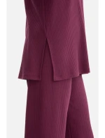 model 21379864 Žebrovaný pletený top švestka - BeWear