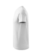 Tričko s výstrihom do V unisex biele