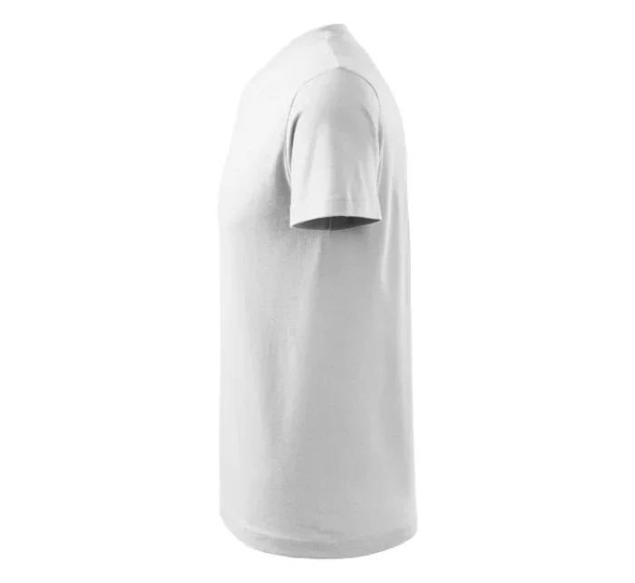 Tričko s výstrihom do V unisex biele