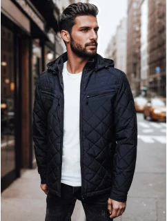 Kurtka męska przejściowa z kapturem granatowa FashionStreet TX4990