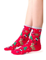 Dámske vianočné ponožky Steven art.136 35-40