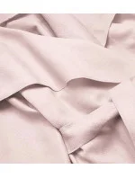 Světle růžový dámský kabát model 17064074 - MADE IN ITALY Světle růžový dámský kabát model 17064074 - MADE IN ITALY