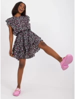 Šaty CHA SK 3003 1.37 čierna a ružová Šaty CHA SK 3003 1.37 čierna a ružová