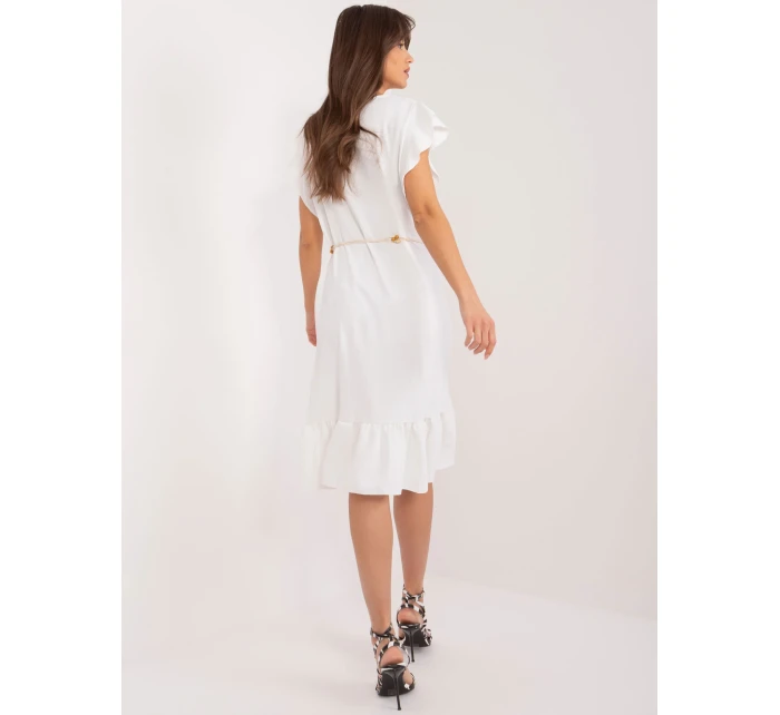 Sukienka DHJ SK model 19760114 biały - FPrice Sukienka DHJ SK model 19760114 biały - FPrice