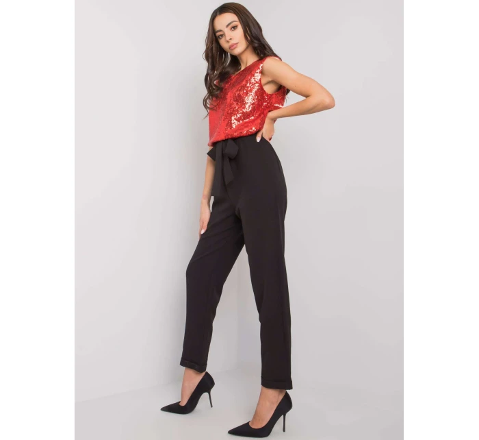 Kombinéza LK KO 507264.83P čierna a červená