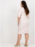 Sukňa LK SD 506697.95 svetlo ružová