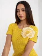 Šaty LK SK 506335.21 tmavo žltá Šaty LK SK 506335.21 tmavo žltá