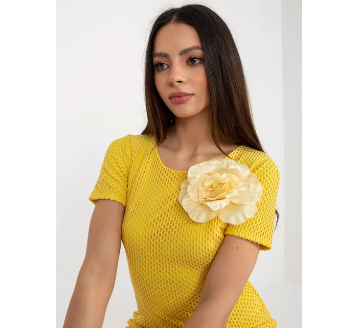 Šaty LK SK 506335.21 tmavo žltá Šaty LK SK 506335.21 tmavo žltá