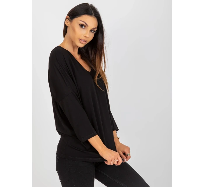 Bluzka RV BZ model 18496706 czarny - FPrice Bluzka RV BZ model 18496706 czarny - FPrice