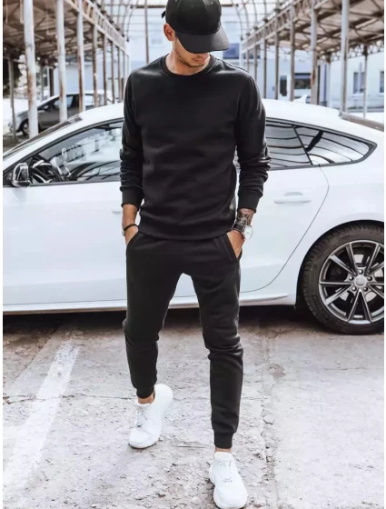 Pánská zateplená tepláková souprava černá Dstreet model 21965554 - FashionStreet